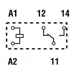 Przekaźniki Finder 40.31_schemat