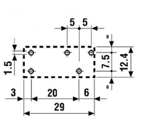 Przekaźnik Finder 40.51- wymiary