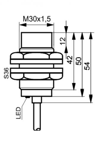 Czujniki indukcyjne Czujniki indukcyjne TIDC3015R