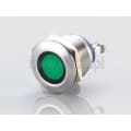  Kontrolka zielona LED; 19mm; 12VAC/DC; wandaloodporna; L=21,5mm 