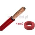 LGY  4 / 500V  kabel czerwony linka 