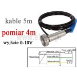 Sonda do pomiaru poziomu ścieków; wody brudnej; hydrostatyczna; 0-10V; poziom do 4 m; kabel 5 m