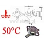 Termostat bimetaliczny; zakres: 50°C; typ KSD301A; 10A; NC 