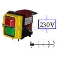 Włącznik elektromagnetyczny; 3- FAZY; DKLD DZ07; 10-pinów; P= 4kW/400 VAC; cewka 230VAC; bez osłony montażowej