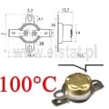 Wyłącznik termiczny 100°C  bimetalowy NC 6A ruchom